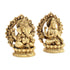 Fine Brass Majestic Lakshmi Ganesha with Arched Backdrop