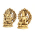 Fine Brass Majestic Lakshmi Ganesha with Arched Backdrop