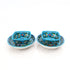 Floral Round Plate & Square Bowl Set – Handcrafted Jaipur Blue Pottery for Modern Dining