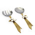 Floral embellished Serving spoon set (Set of 2)