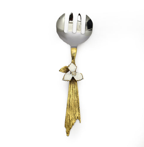 Floral embellished Serving spoon set (Set of 2)