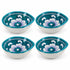 Teal Hand-painted Blue Pottery Diya Set