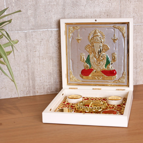 Ganesha Premium Pooja Gift Box/Pooja Peti