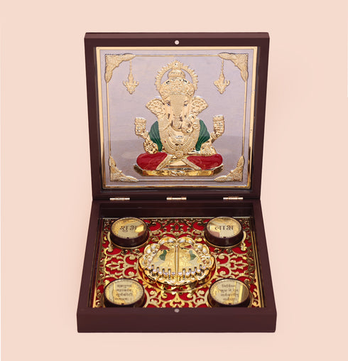 Ganesha Premium Pooja Gift Box/Pooja Peti
