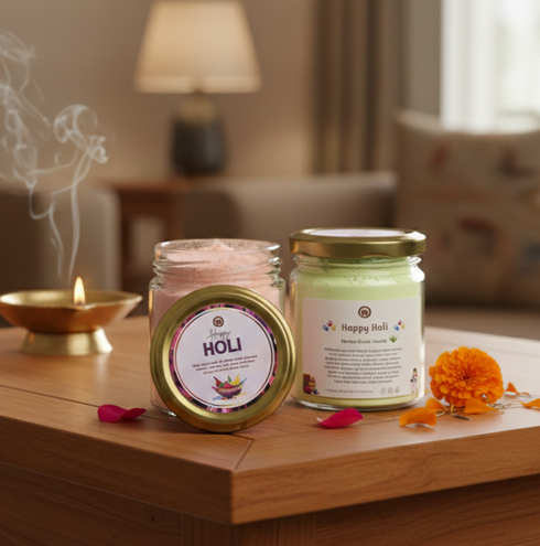 Holi Special Saffron-Kevada Herbal Gulal (Combo Pack) – Festive Collection