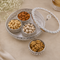 German Silver Dry Fruit Platter and Bowl Set
