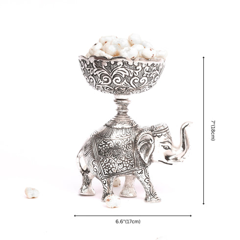 German Silver Elephant Bowl