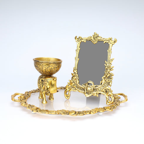 German Silver Gift Set—Golden