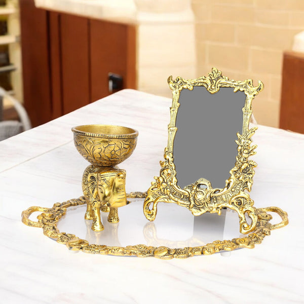 German Silver Gift Set—Golden