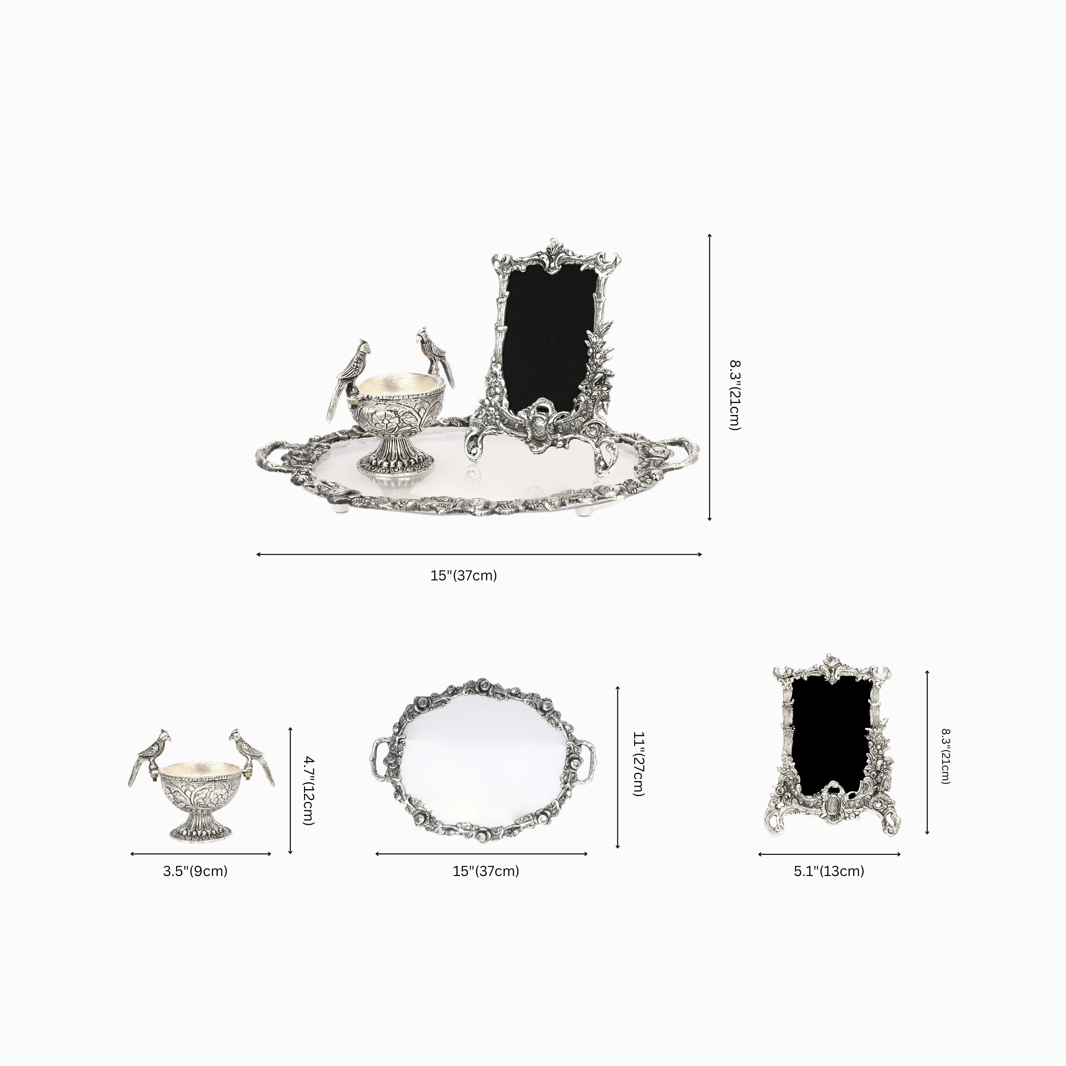 German Silver Gift Set—Silver