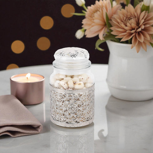 German Silver & Glass Air-Tight Jar (Big)