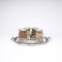 German Silver—Glass Dry Fruit Jar Set with Tray