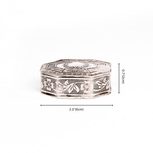German Silver Kumkum Box