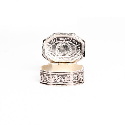 German Silver Kumkum Box