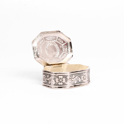 German Silver Kumkum Box