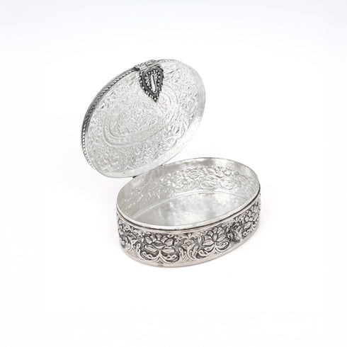 German Silver Oval Multi-Utility Box