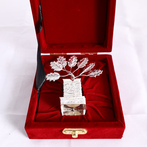 German Silver Tulsi Tree - Luxury Spiritual Gift Box Set