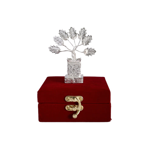 German Silver Tulsi Tree - Luxury Spiritual Gift Box Set