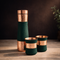 Gifting Set of Copper Bottle with Glass