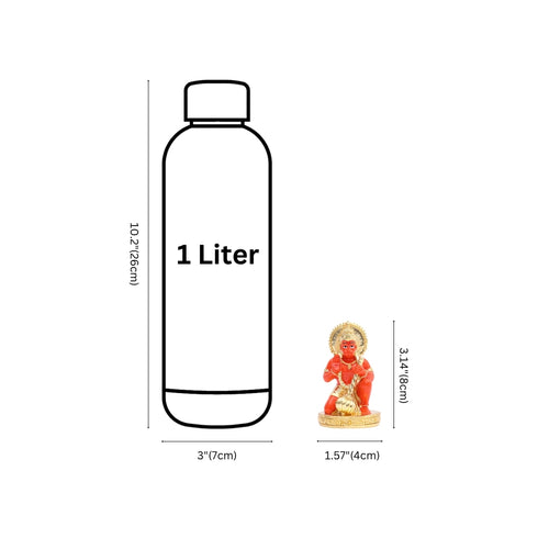 Gold-Plated Hanuman Idol – Spiritual Décor Item