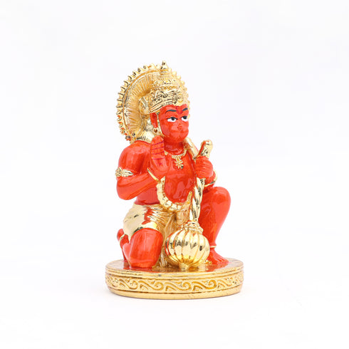 Gold-Plated Hanuman Idol – Spiritual Décor Item