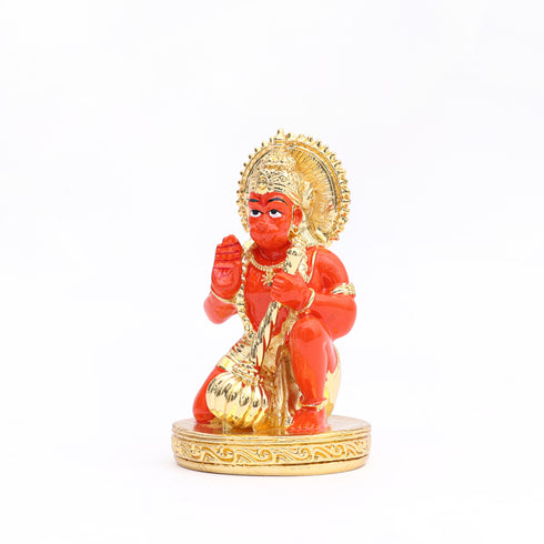 Gold-Plated Hanuman Idol – Spiritual Décor Item