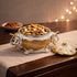 Gold-Plated Ornate Storage Bowl with Lid