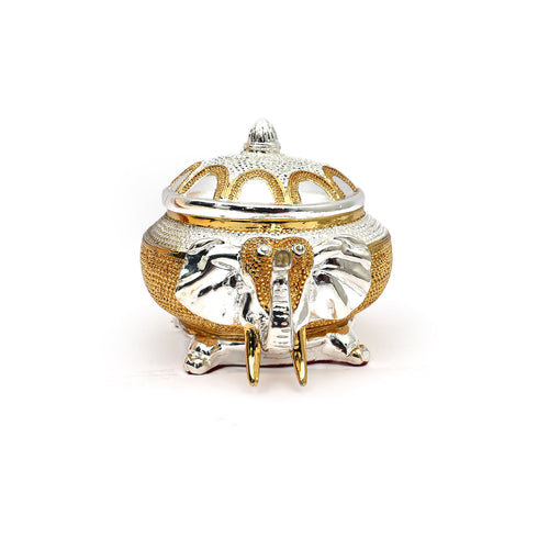 Gold-plated Elephant head Designer Multi-purpose Jar