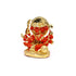 Gold Plated Panch Mukhi Hanuman Idol (Orange)