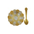 Gold and Silver Plated Decorative Bowl with Spoon