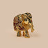 Gold plated Elephant showpiece - Red and Green Meenakari work (Gajalaxmi)