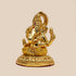Gold plated Lord Ganesh Idol (Yellow Dhoti)