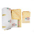 Golden Bloom Quilted Bed Cover and Pillow Cover – Hand Block Print