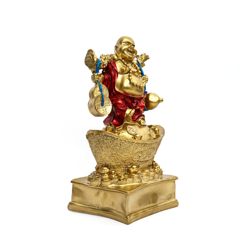 Golden Laughing Money Buddha
