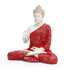 Golden Matte Finish Buddha Statue with Brown Robe