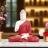 Golden Matte Finish Buddha Statue with Brown Robe