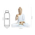 Golden Matte Finish Buddha Statue with White Robe