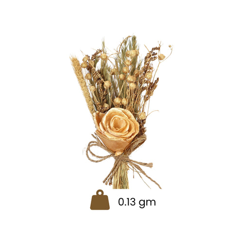 Golden floral bunch for Gifting