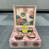 Grand Gift Lotus Dry Fruit Wooden Gift Box (Set of 4 Jars)