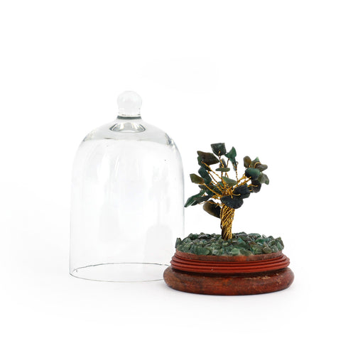 Green Aventurine Glass Dome Wish Tree1