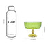 Green Decorative Glass Fruit Bowl – Elegant Centerpiece for Dining and Home Decor