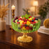 Green Decorative Glass Fruit Bowl