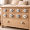 Grey and White Handcrafted and Hand painted Ceramic Knobs