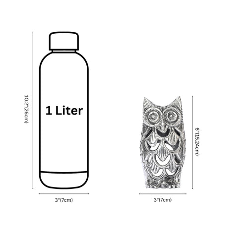 Aluminium Owl Figurine for Home Decor