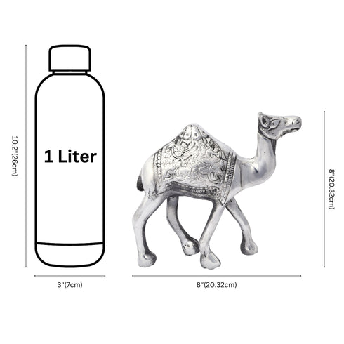 Aluminium Camel Figurine for Home Decor