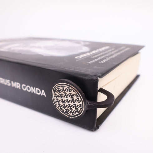Black Bookmark - Bidri Art - Silver Inlay Work