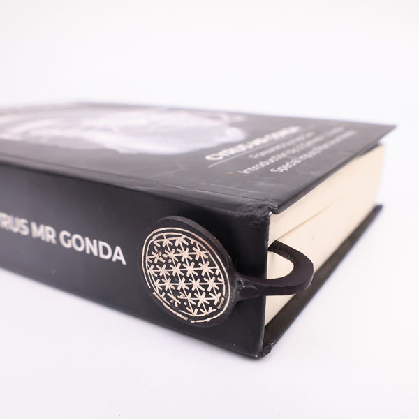 Black Bookmark - Bidri Art - Silver Inlay Work