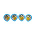 Turquoise Blue Pottery Diyas - Set of 4