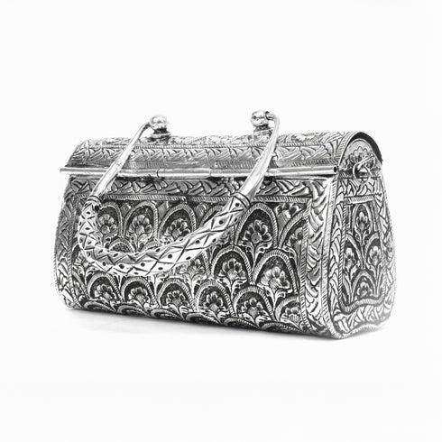 Vintage German Silver Artisan-made Purse/Clutch - Women Statement Accessory
