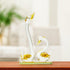 Graceful Swan Pair Glass Figurine